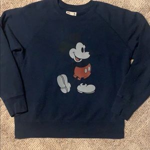 Navy Blue Disney 1930s Mickey Mouse Sweater Large